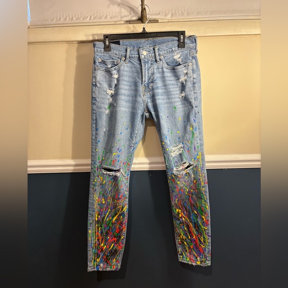 Cool Review About Splatter Paint Skinny Jeans